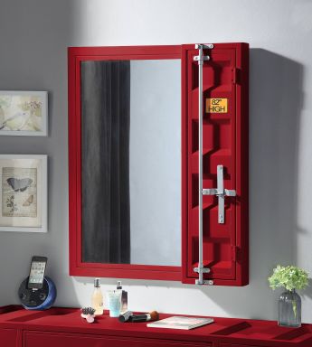 Cargo 26"L x 32"H Rectangular Vanity Mirror (Red)