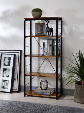Jurgen 24"L Bookshelf (Oak & Black)