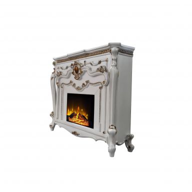 Picardy 59"L Electric Fireplace (Antique Pearl Finish)
