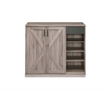 Toski 45"L Shoe Cabinet (Rustic Gray Oak)