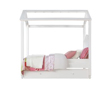 Rapunzel Wooden Teenager Full Bed (White)