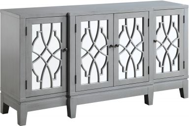 Magdi Rectangular Console Table (Antique Gray Finish)