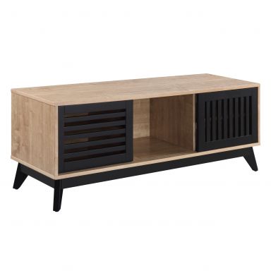 Gamaliel 47"L Rectangular TV Stand (Oak & Espresso Finish)