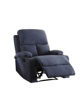 Rosia 32"W Velvet Motion Recliner (Blue Velvet)